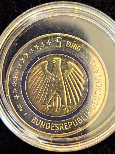 Euro münze 2016 blauer - euro,