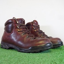 SCARPA Stiefel Größe 6 Damen Burgund Komfort Schnürschuhe Walking Wanderschuhe