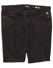 REPLAY Damen Jennpez Jeansshorts W31 Medium schwarz Baumwolle DN27