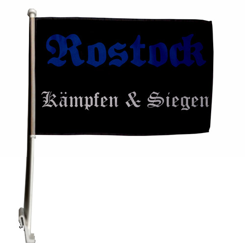 Autoflagge rostock kämpfen - autoflagge, &