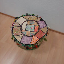 Sitzpuff Yoga Kissen 50x30cm Stoffhocker Pouffe Orient Indien Maroko Fußhocker