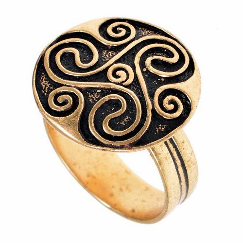Finger ring triskele celtic - finger, "triskele"