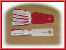 Austrian Airlines OS Kofferanhänger Reise Airline 5 Stück Neu bb