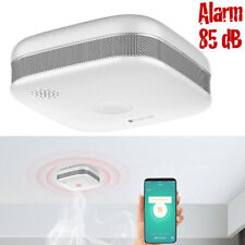 VisorTech Kompakter WLAN-Design-Rauchmelder mit weltweiter App, weiß