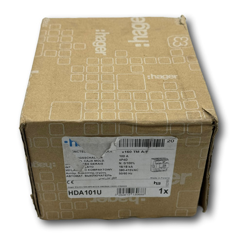 Hager hda101u mccb h3x160 - hager,