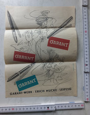 Orginales Werbeblatt aus