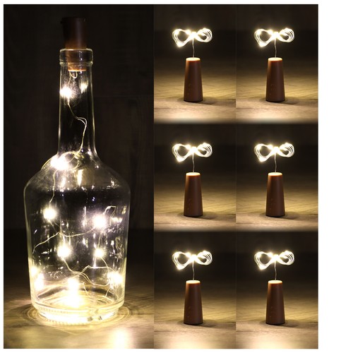Led flaschen licht - 9x, led-flaschen-licht