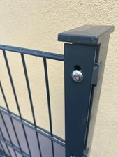 10 m Stahlmattenzaun 1,23 m hoch Doppelstab 8/6/8 mm anthrazit RAL 7016