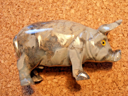 Großes marmor schwein - großes,