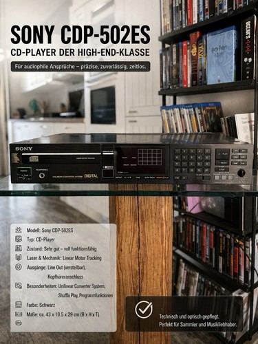 Sony cdp 502es ein tolle - in,