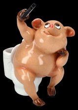 Lustige Schweine Figur -