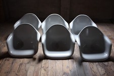 Eames Vitra DAX Fiberglas Chair 1 von 5 lackiert ohne Gestell