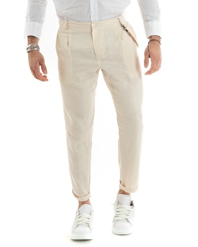 Herren hose leinen lang - herren,