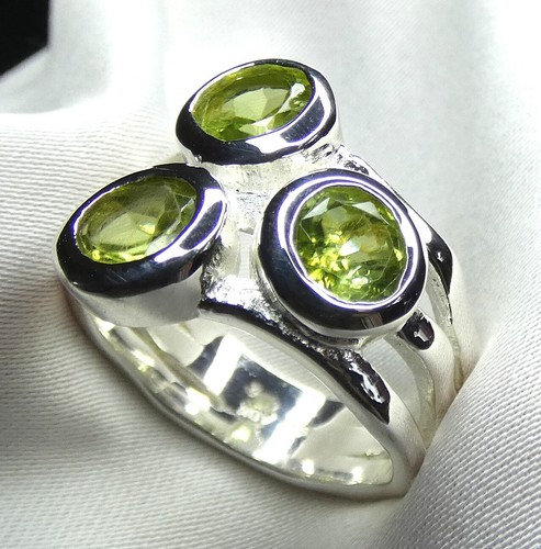 Peridot olivin ring 925 - -,