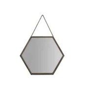 Sechseckiger Wandspiegel