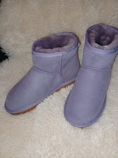 Lammfell Boots Wildleder