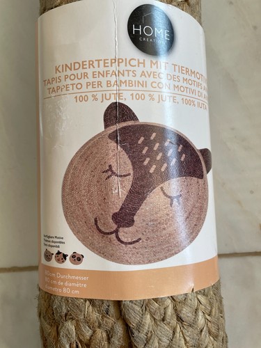 Kinderteppich rund tiermotiv - kinderteppich,