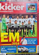 Magazin Sportmagazin KICKER SONDERHEFT EM 2016 ohne Poster und Spielplan