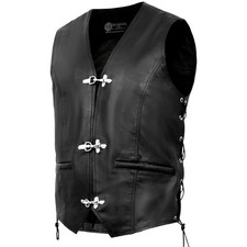 Herren Motorrad Lederweste