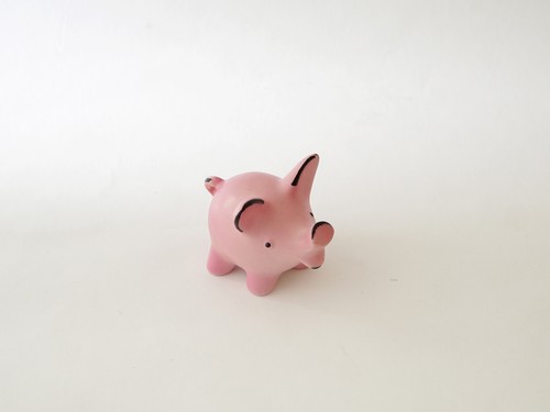 Kleines rosa glücks - rosa, glücks-schwein