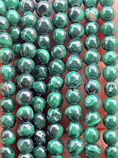 Malachit Perlen Rund Mit Loch