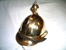 Feuerwehr Messinghelm Kommandantenhelm Pickelhaube  Ziegler Giengen a.d. Brenz