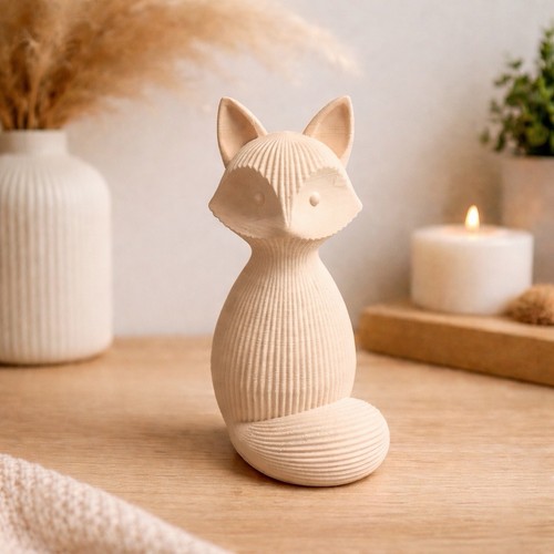 Fuchs deko figur - deko, gedruckt