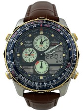 Citizen Navihawk World-Timer Quartz Herren Chronograph Ana-Digi, funktioniert