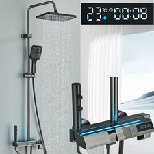 Edelstahl Duscharmatur LED