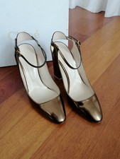 Original Chloe Schuhe, Pumps, Bronzefarben, Größe 40