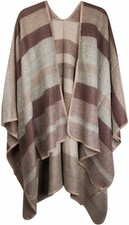 Poncho mit Streifen Muster