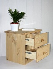 Nachtschrank 42x41x35cm MARIO Nachtkommode holz Kiefer massiv gelaugt geölt