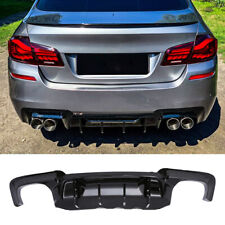Heckdiffusor Diffusor 4-rohr paß für BMW 5er F10 F11 Sport Look ganz schwarz