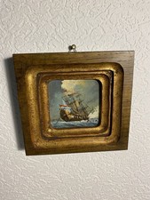 Ölbild Schiffe Segelschiffe