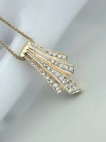 Clip anhänger gold 585 - anhänger,