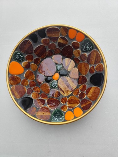 Mosaik teller schale - schale, 60er
