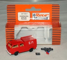 Roco Minitanks 658 * Volkswagen VW T3 Doka Feuerwehr Sonderaufbau 1:87 H0 * OVP