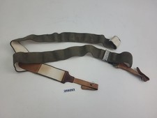 NVA Hosenträger braun grau 94cm Stoff Metall DDR Vintage Militaria #259293