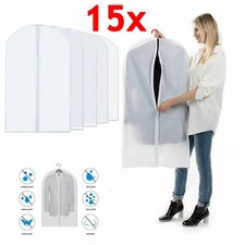 15 Stück Kleidersack Anzughülle 120*60cm Kleiderhülle Schutzhülle Kleidersäcke