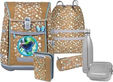 McNeill Schulranzen-Set ERGO COMPACTO 7tlg. GRETA inkl. Broddose + Trinkflasche