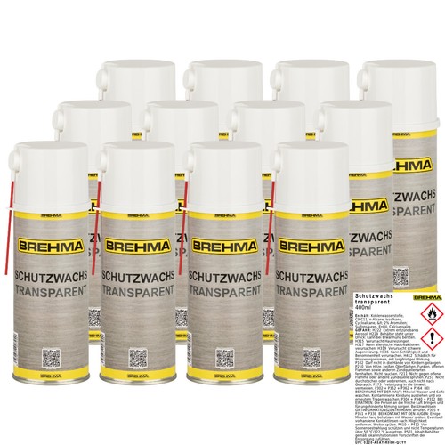 12x brehma schutzwachs spray - brehma,