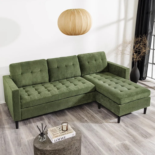 Ecksofa stockholm 220cm grün - 220cm,