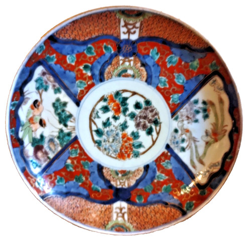 Japan imari teller - japan, meiji