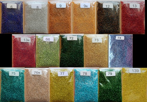 Glasperlen rocailles 40gr - glasperlen, 40gr.
