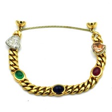 Panzerarmband 750 Gold mit