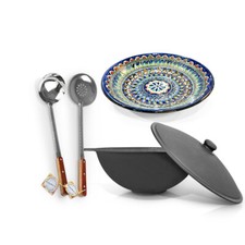 12 L Kazan Usbekisch Gusseisen