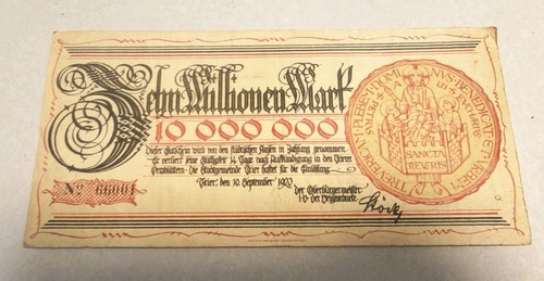 Zehn millionen mark 1923 - millionen,