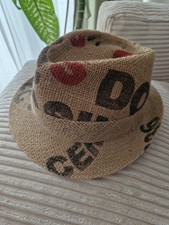 Faustmann Trilby Hut M - aus Jute hergestellt - aus Kaffeesäcken