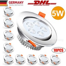 10x LED Einbauleuchte 5W