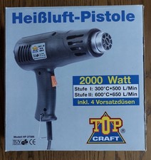 TOP Craft Heißluft Pistole mit 4 Aufsätze 2000 Watt Modell HP 27566 OVP